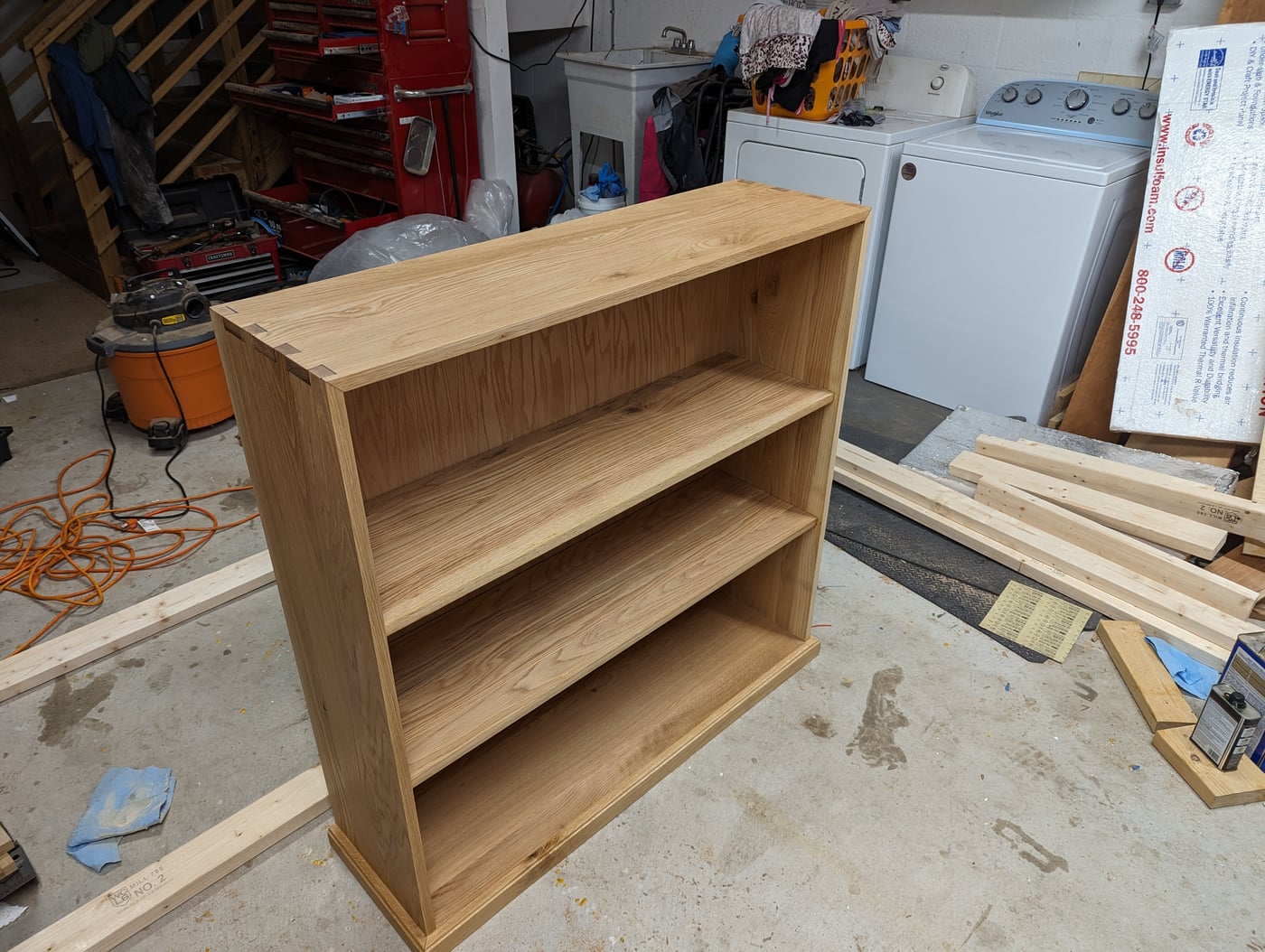 Finished bookcase