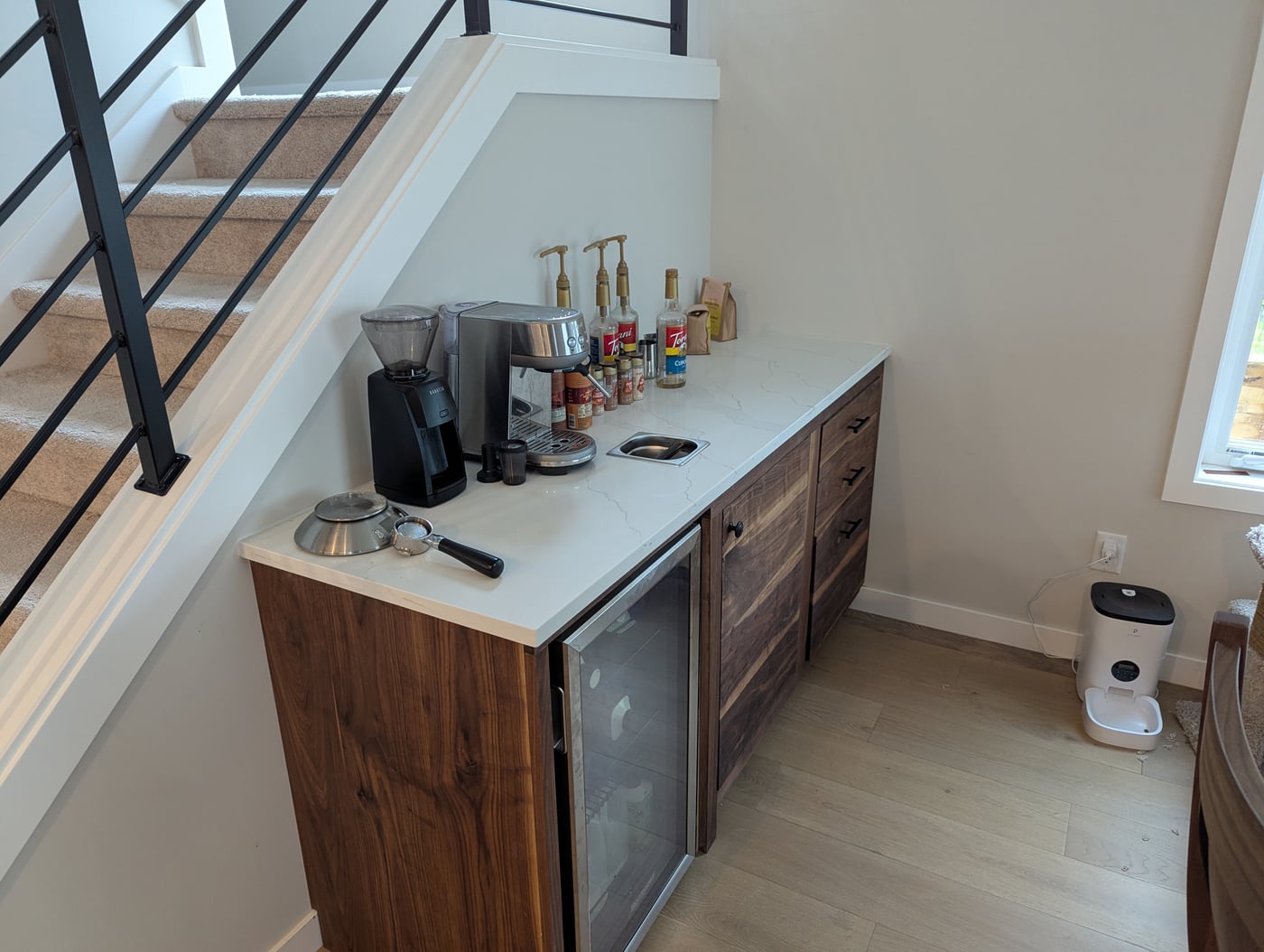 Completed coffee nook