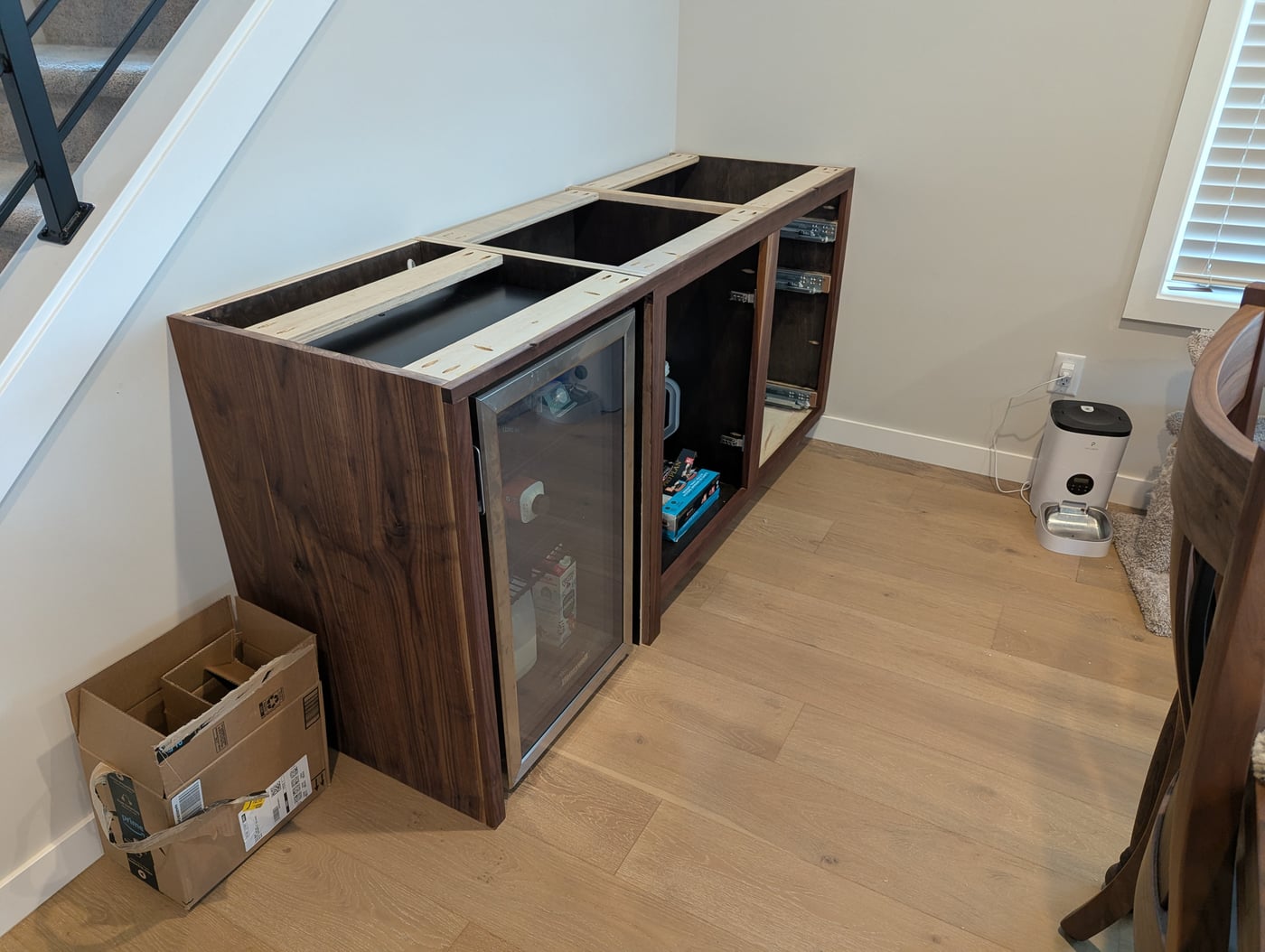 Frame attached