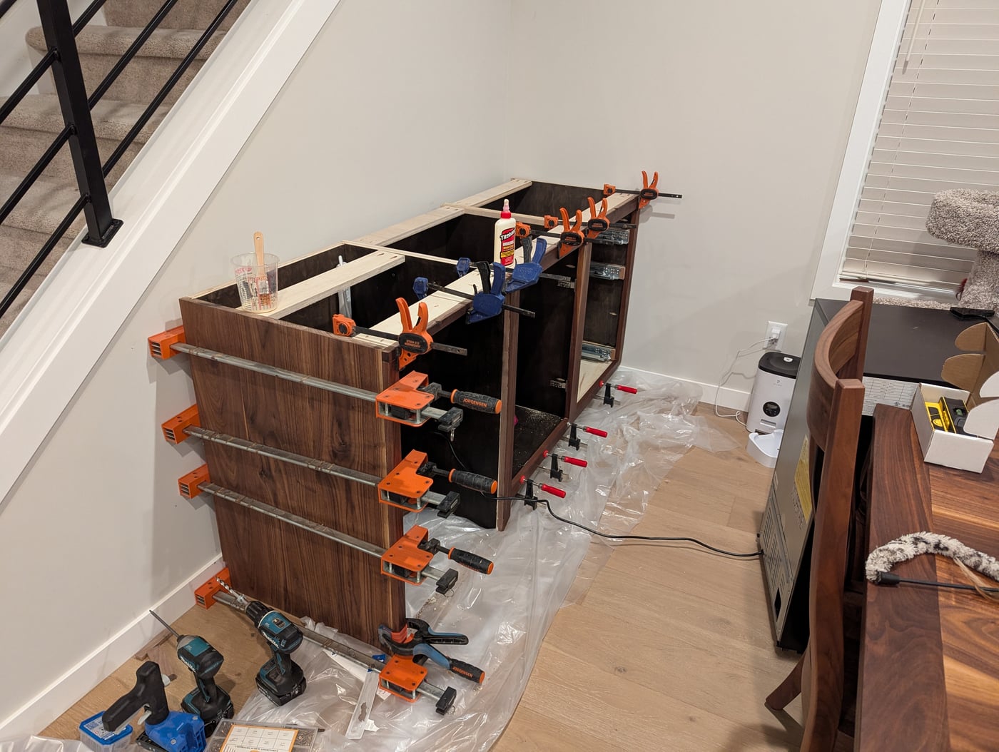 Clamping front frame