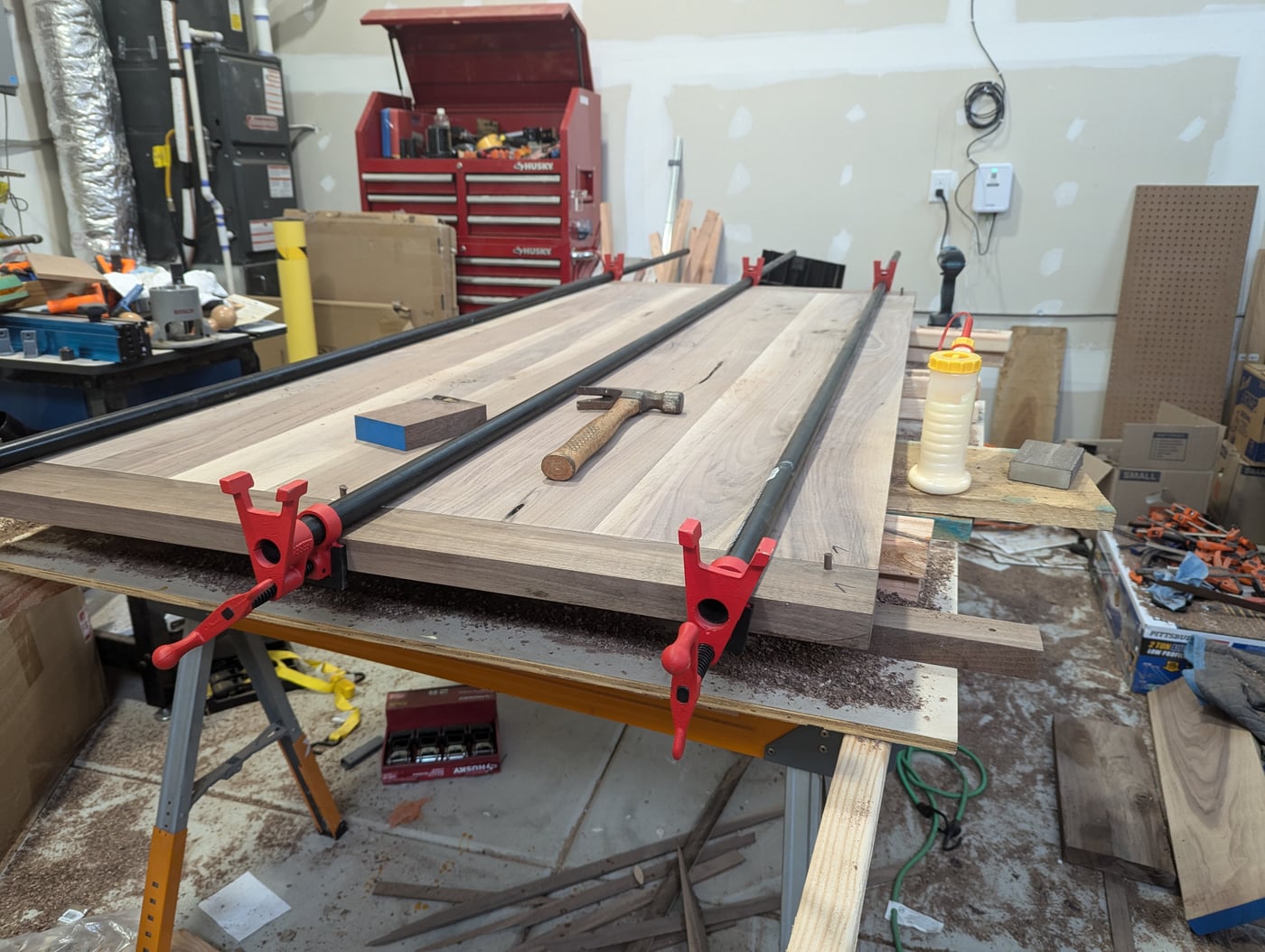 Clamping the end grain
