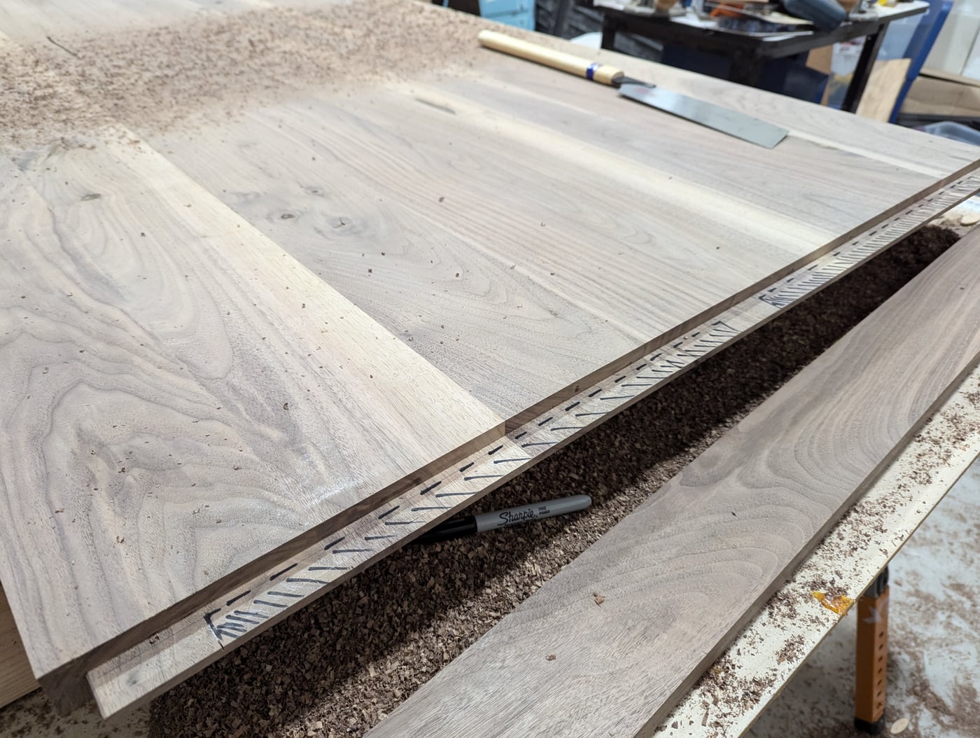 Marking the haunched tenon
