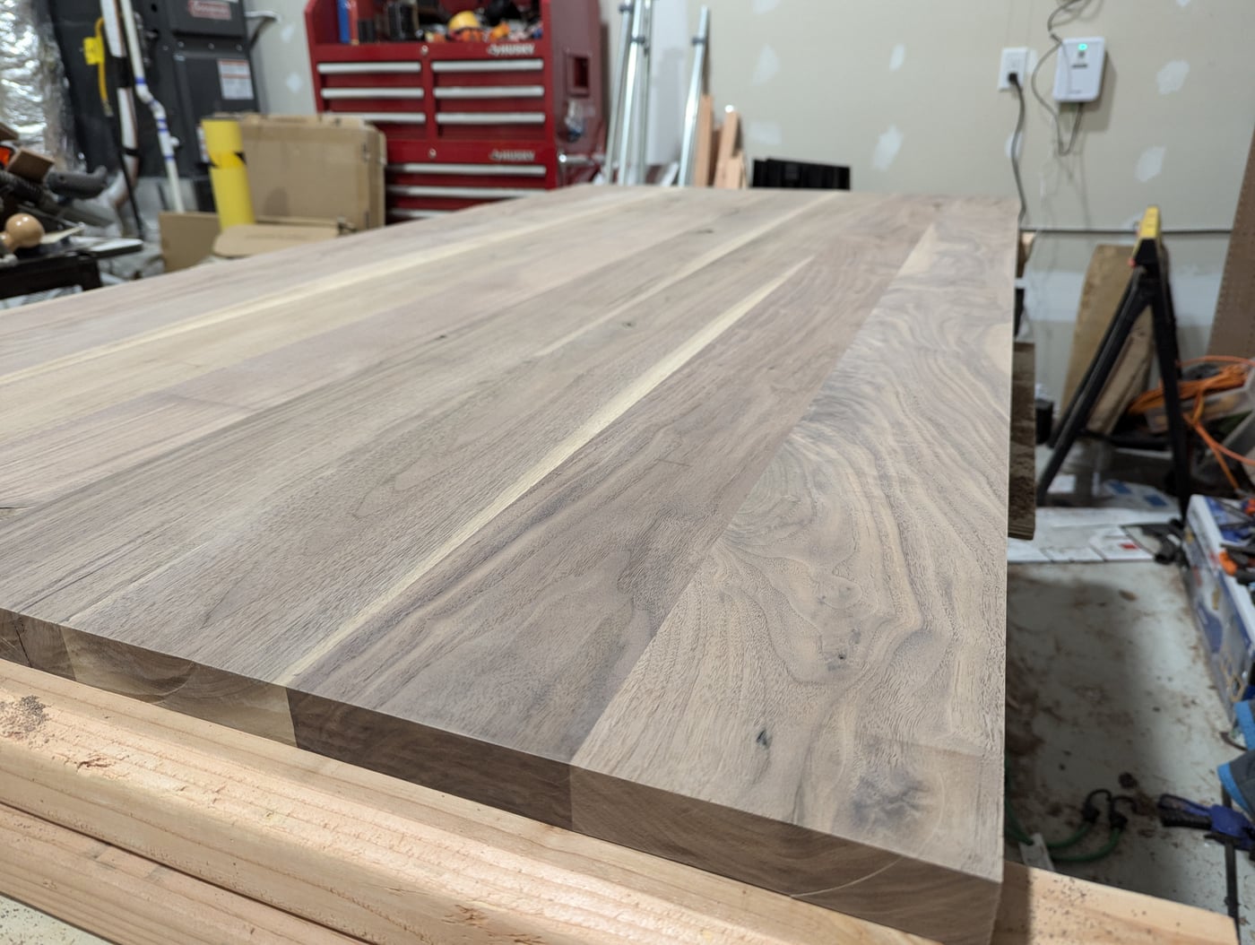 The glued up top panel