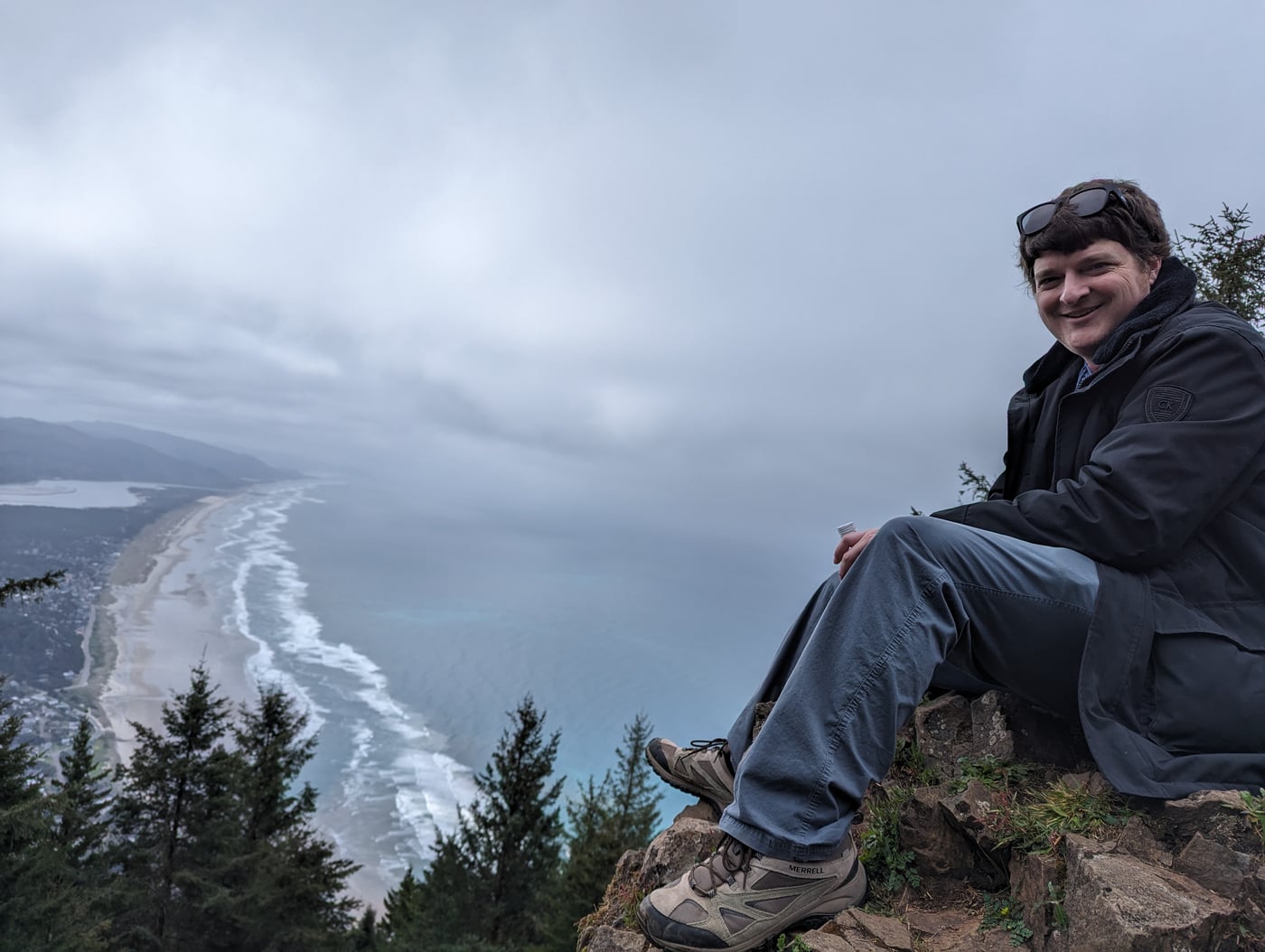 View from the top of Neahkahnie Mountain on the Oregon coast